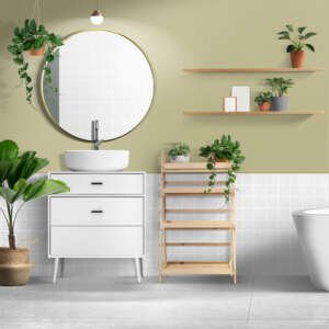 Gray Wall Tiles Washroom